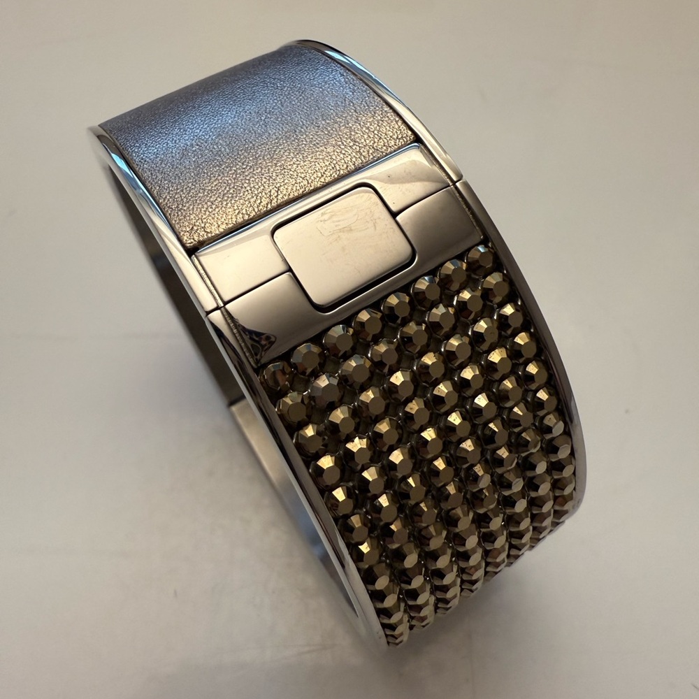 Swarovski Silver and Gold Crystal Cuff